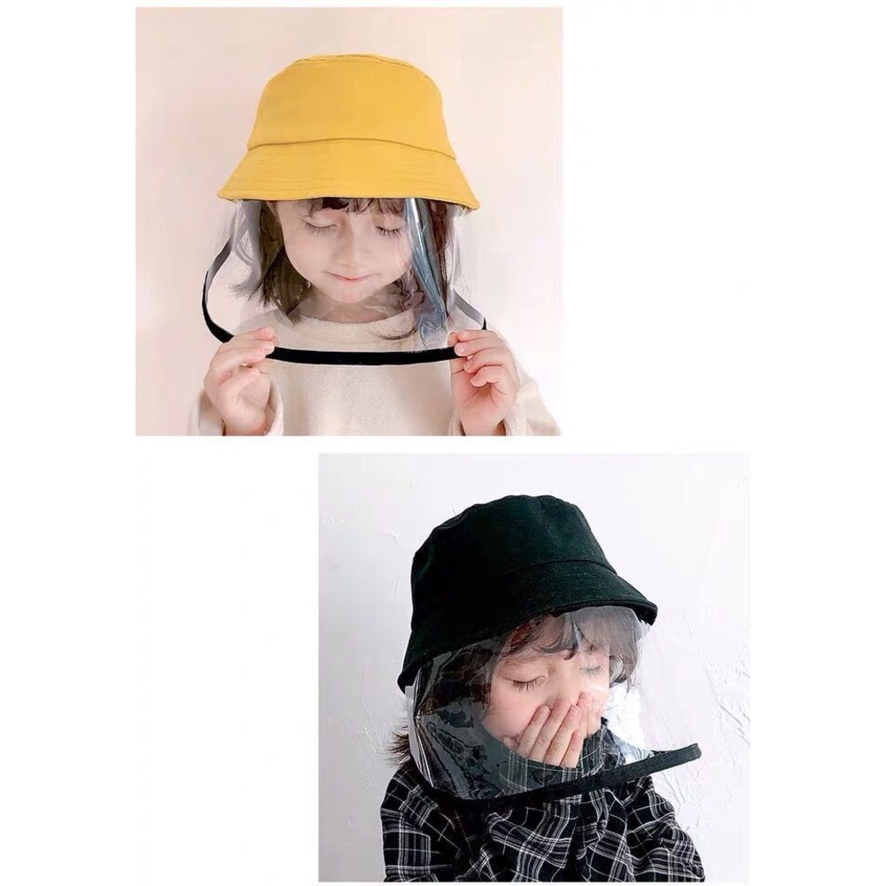 【BW1111】 漁夫帽 防飛沫 防疫 面罩 防疫帽 兒童 成人 寶寶 盆帽 遮陽 防曬 兒童帽 可拆