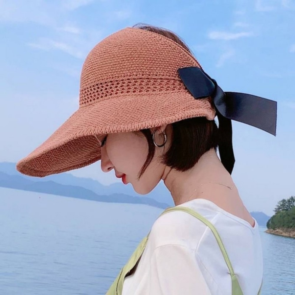 【BW1827】 韓系 遮陽帽 防紫外線 太陽帽 防曬 空頂帽 草帽 帽子 女 夏天 出遊