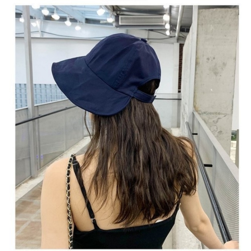 【BW3449】 韓系 質感 漁夫帽 遮陽帽 女性 成人 防曬 桶帽 大頭圍 盆帽 可折疊