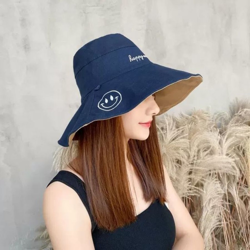 韓系漁夫帽【BW3871】 雙色帽 遮陽帽 女性 成人 防曬 漁夫帽 大帽檐 盆帽