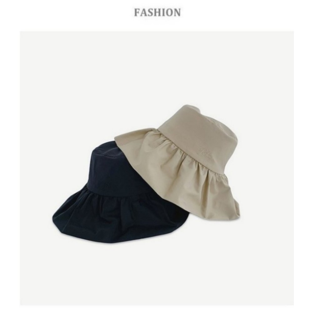 【BW8137】 韓系 質感 漁夫帽 荷葉邊 遮陽帽 女性 成人 防曬 桶帽 漁夫帽