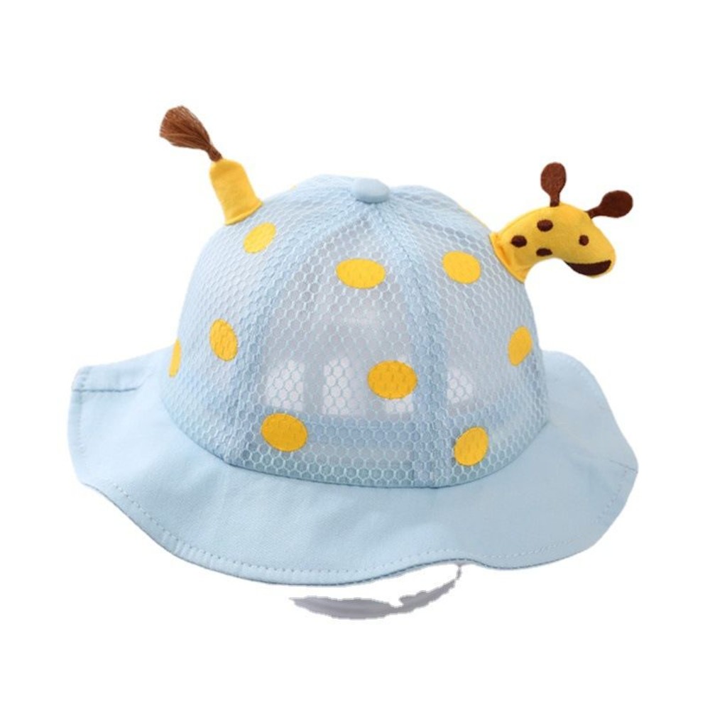 超可愛防飛沫面罩含漁夫帽【BW9091】  長頸鹿 網狀 透氣 鹿鹿 童帽 可拆式 防疫帽
