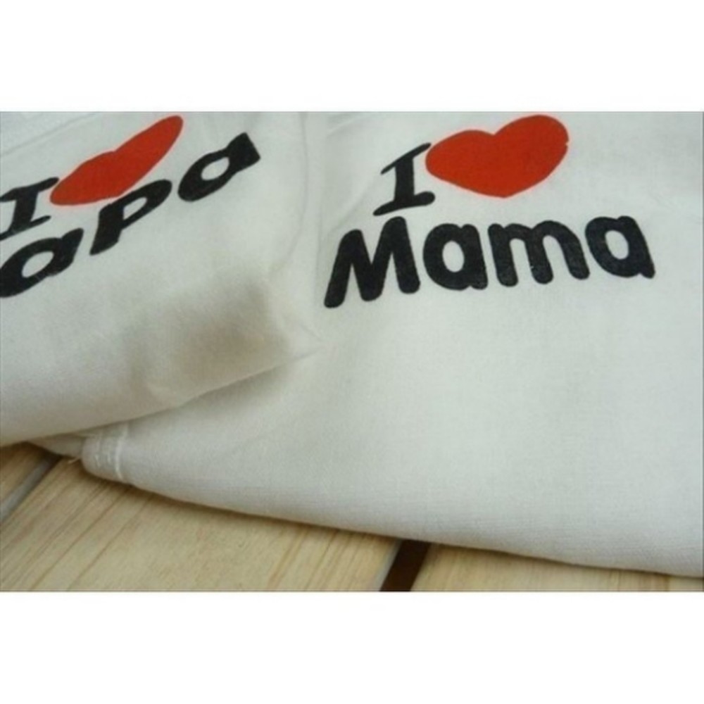 【PAMA2】 寶寶紗布衣 我愛爸媽 新生兒 純棉 蝴蝶裝 紗布衣 兩件組 日單 日本熱銷